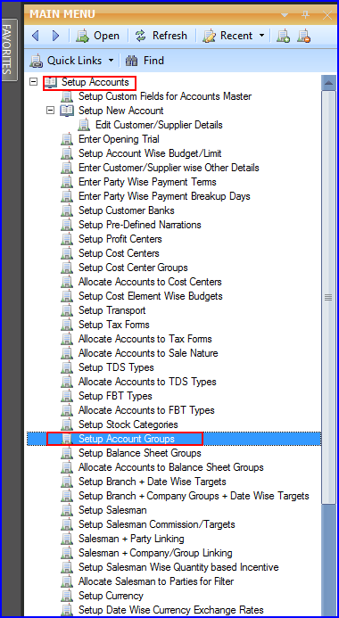 Setup Account Groups-2